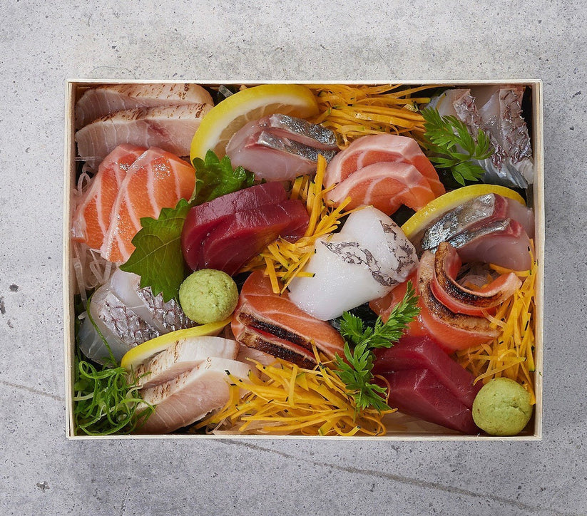 Sashimi Rice Box 18pc Sashimi Box – Nami Nori by Sushi Rice